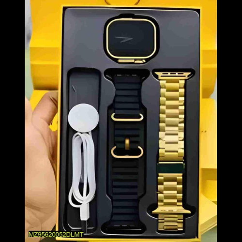 HK9 Ultra Golden Smart Watch Full HD 49mm