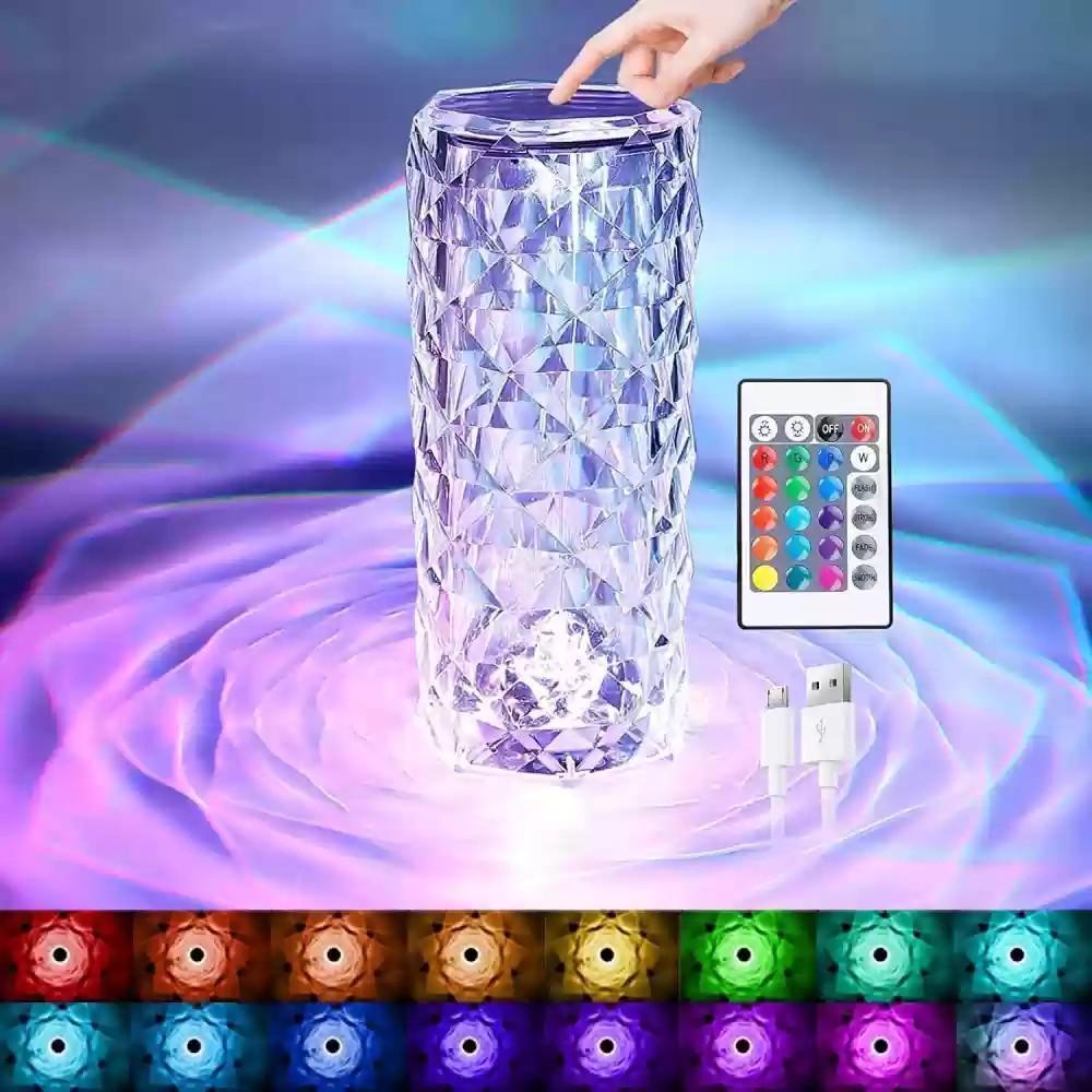 Crystal Rose Lamp