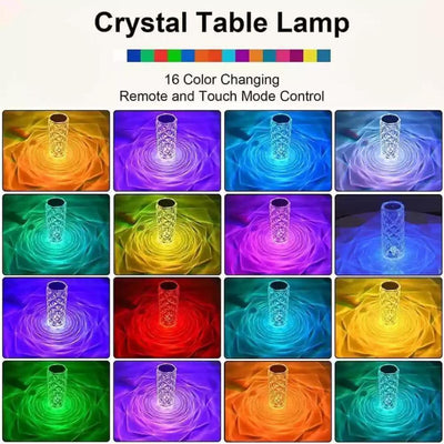 Crystal Rose Lamp