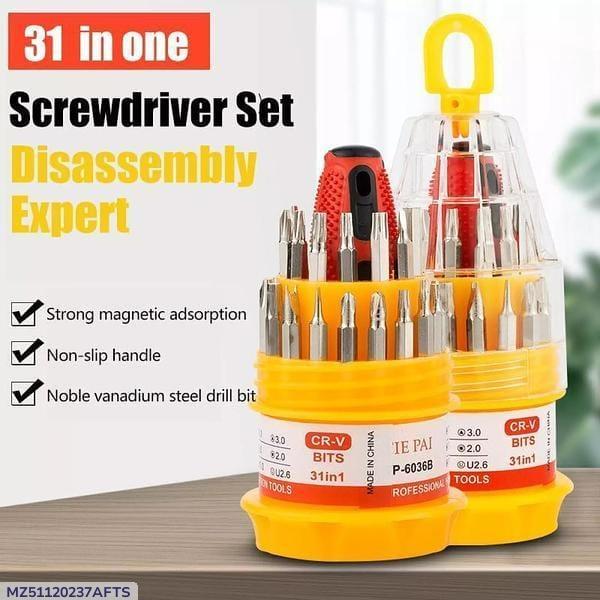 31 Pcs Stainless Steel Screwdriver Set