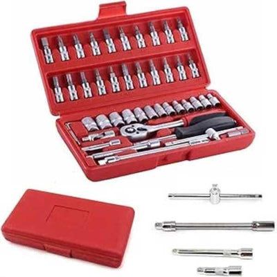 46 Pcs Stainless Steel Home Repairing Tool Set