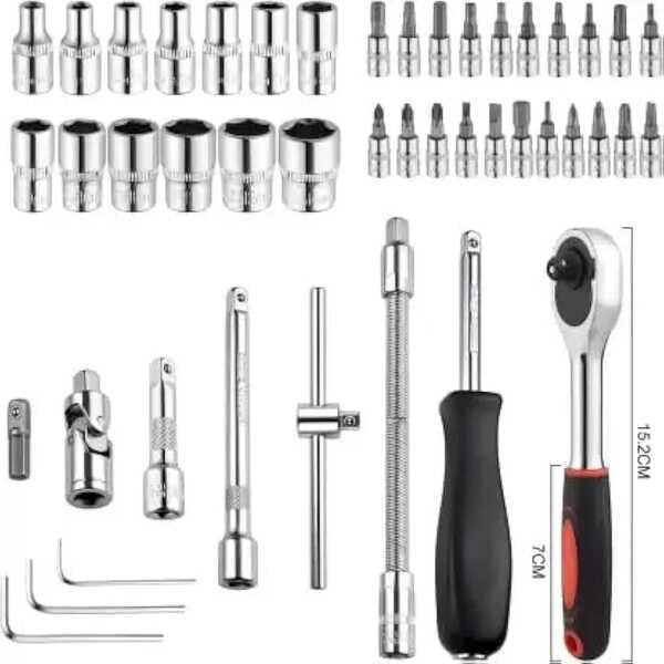 46 Pcs Stainless Steel Home Repairing Tool Set